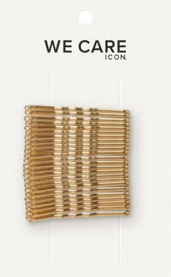WE CARE ICON. hiuspinni 24 kpl, kulta