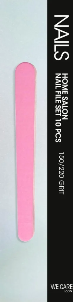 WE CARE ICON. Nail File Set 10pcs 180/220 grit kynsiviila 10 kpl