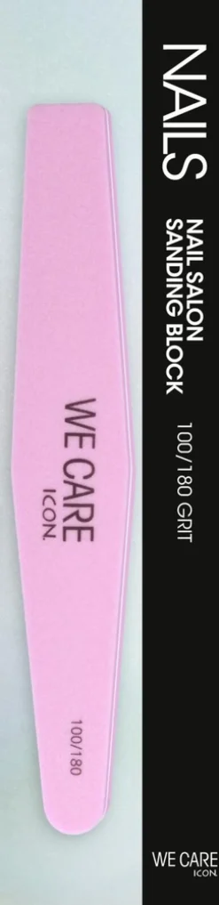 WE CARE ICON. Sanding Block 100/180 grit kynsiviila