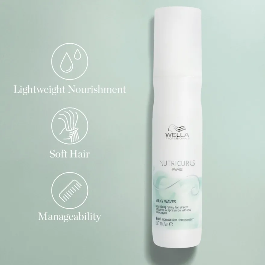 Wella Professionals Invigo Nutricurls Milky Waves Leave-in Spray hoitosuihke 150 ml