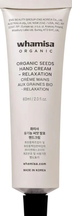 Whamisa Organic Seeds Hand Cream Relaxation Käsivoide 50ml