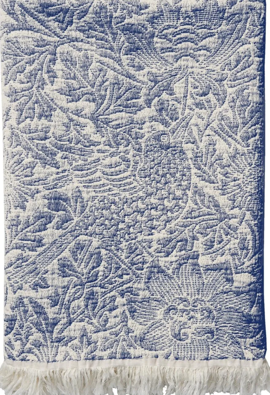 William Morris Bird & Anemone torkkupeitto sininen 130x180cm/1kpl