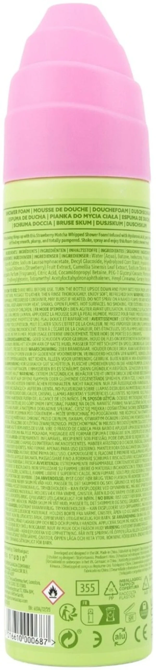 Yes Studio Strawberry Matcha Whipped suihkuvaahto 265 ml
