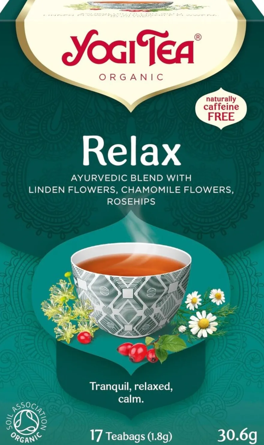 Yogi Tea Luomu Relax Yrtti-maustetee Ayurvedinen 17x1,8g