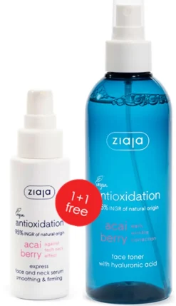 Ziaja acai berry seerumi 50 ml + kasvovesisuihke 200 ml