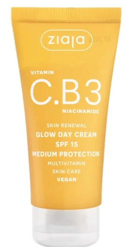 Ziaja C.B3-vitamiini Glow SPF 15 päivävoide 50 ml