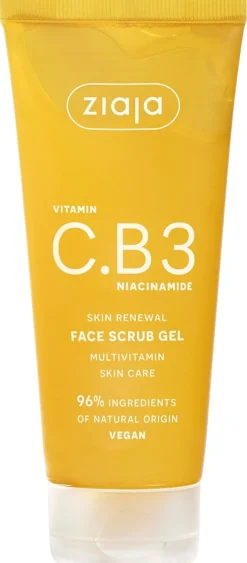 Ziaja C.B3 vitamiini heleyttävä rakeeton kuorinta 100 ml