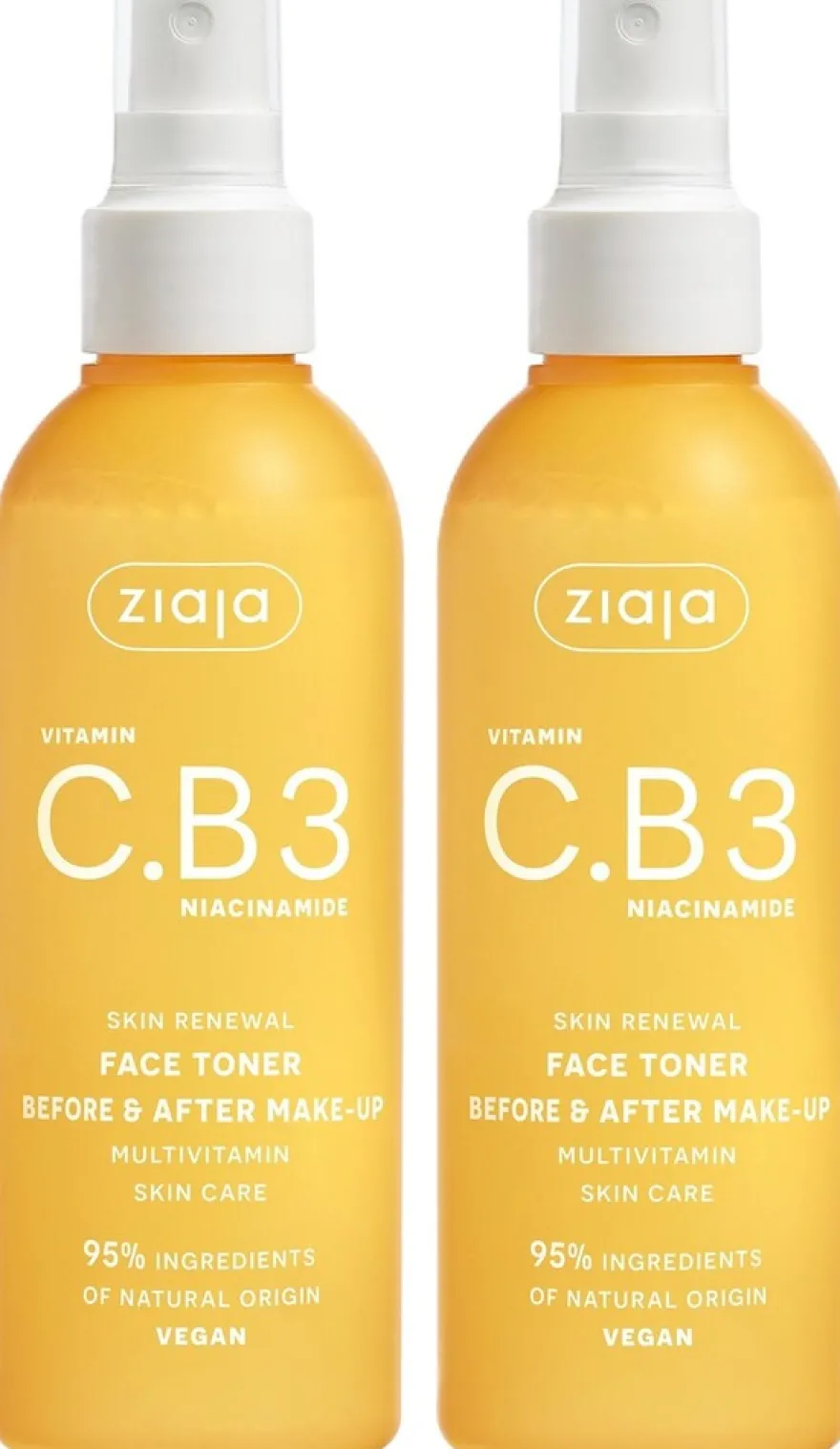 Ziaja C.B3-vitamiini kasvovesisuihke 2x190 ml tuplapakkaus