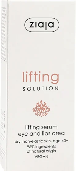 Ziaja Lifting solution 40+ kohottava seerumi silmien ja huultenympärysiholle 30 ml