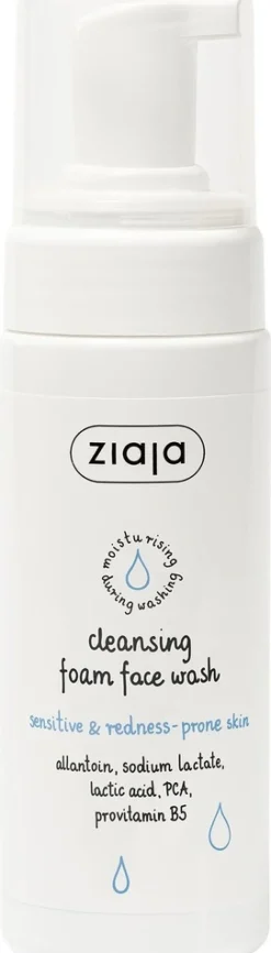Ziaja puhdistusvaahto herkälle ja punoittavalle iholle 150ml