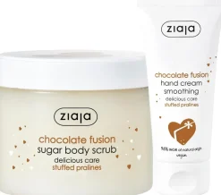 Ziaja Suklaa vartalokuorinta+käsivoide 300+50 ml setti