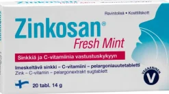 Zinkosan Fresh Mint Sinkki-C-vitamiinitabletti 20 tabl